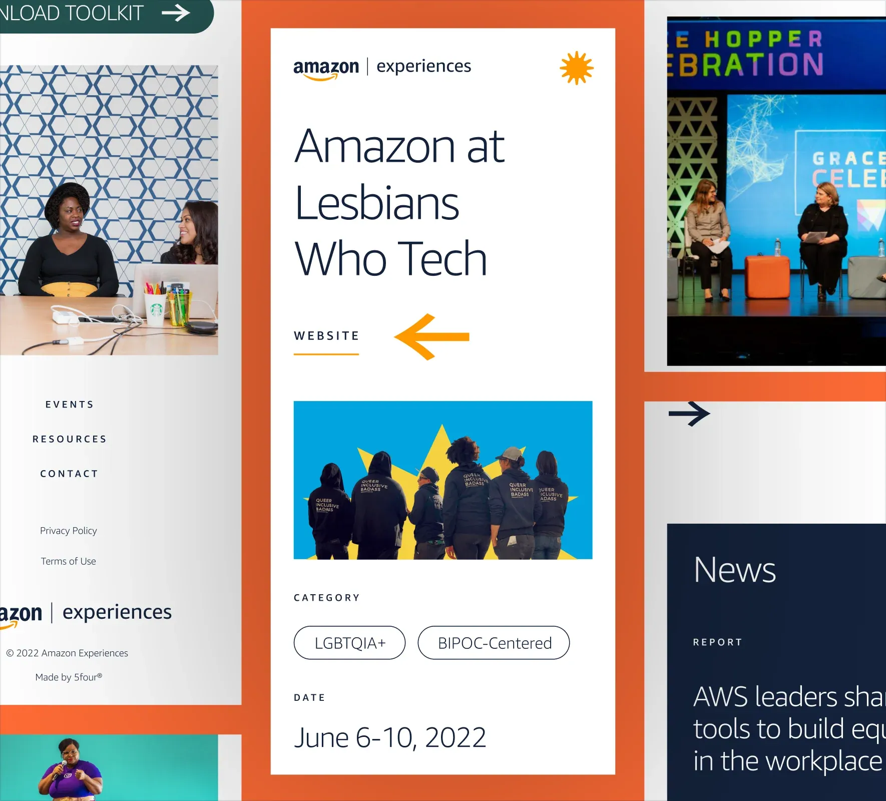 Amazon Experiences brand identity and website design by 5Four Digital, image 2 of 12