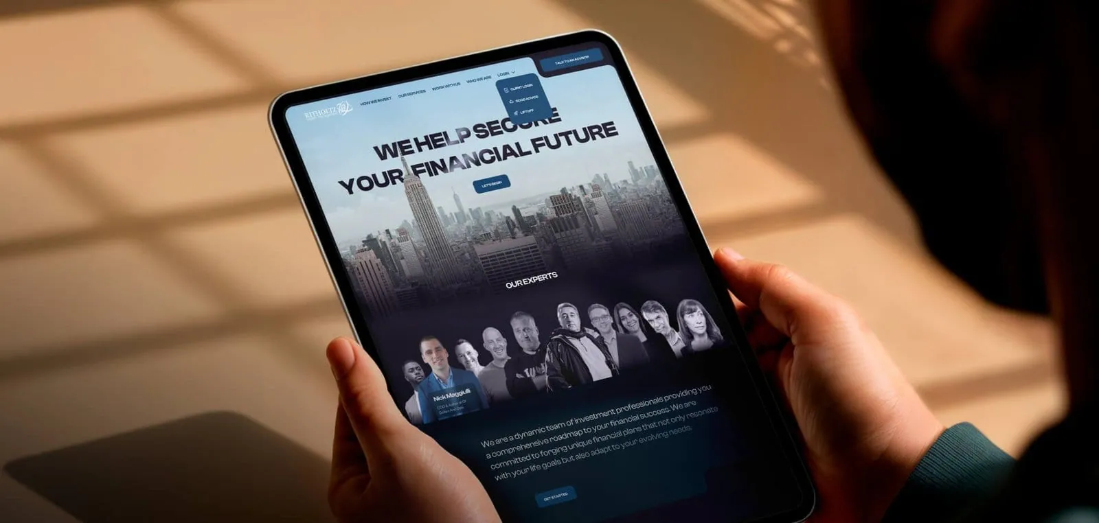 Ritholtz Wealth Management website, designed and built by 5Four Digital