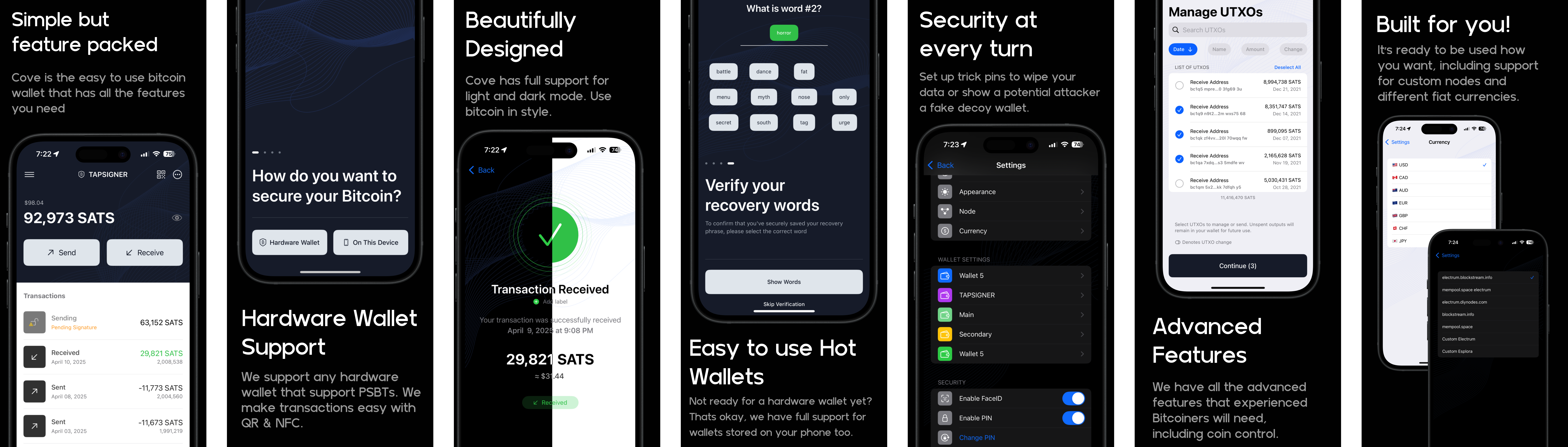 features list