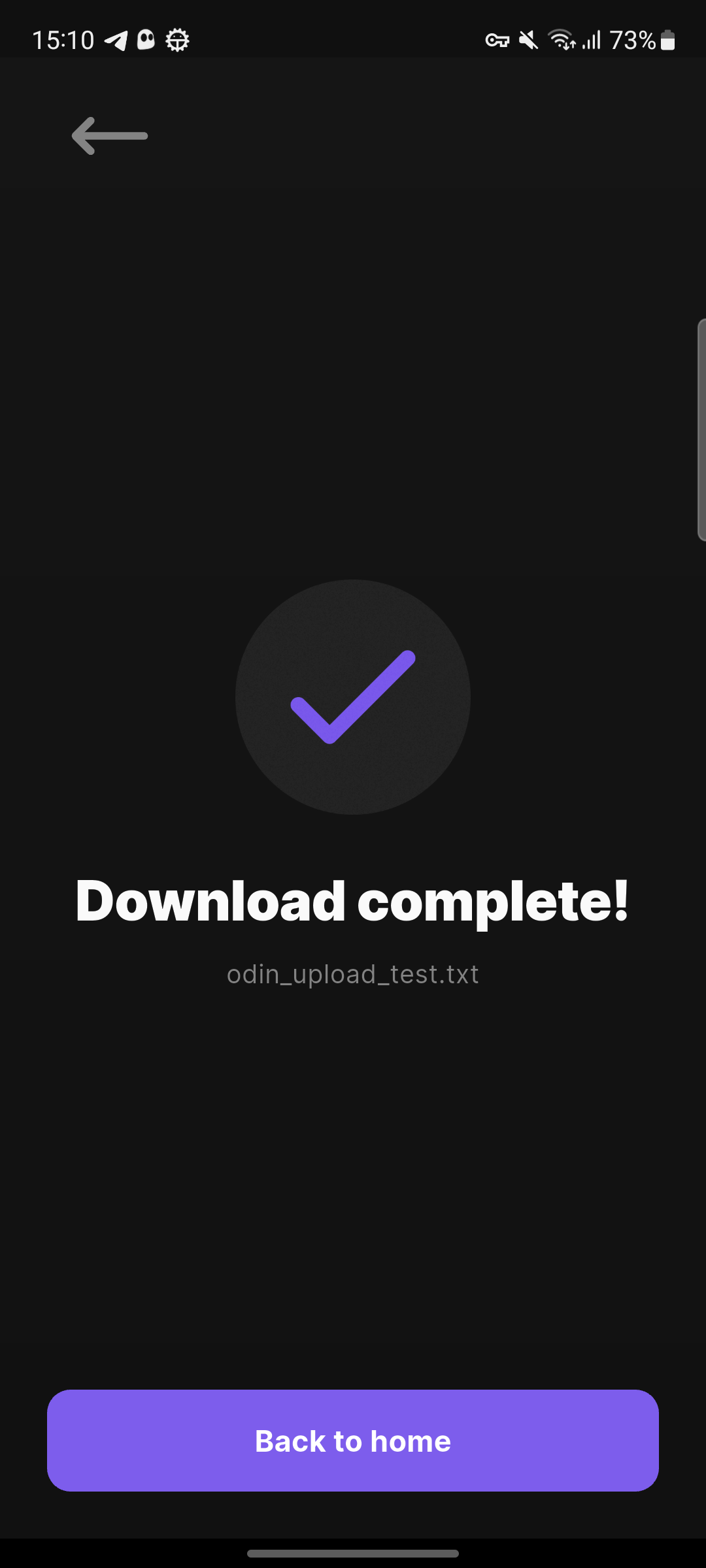 Download complete