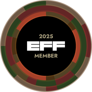 EFF Membership Badge, 2025