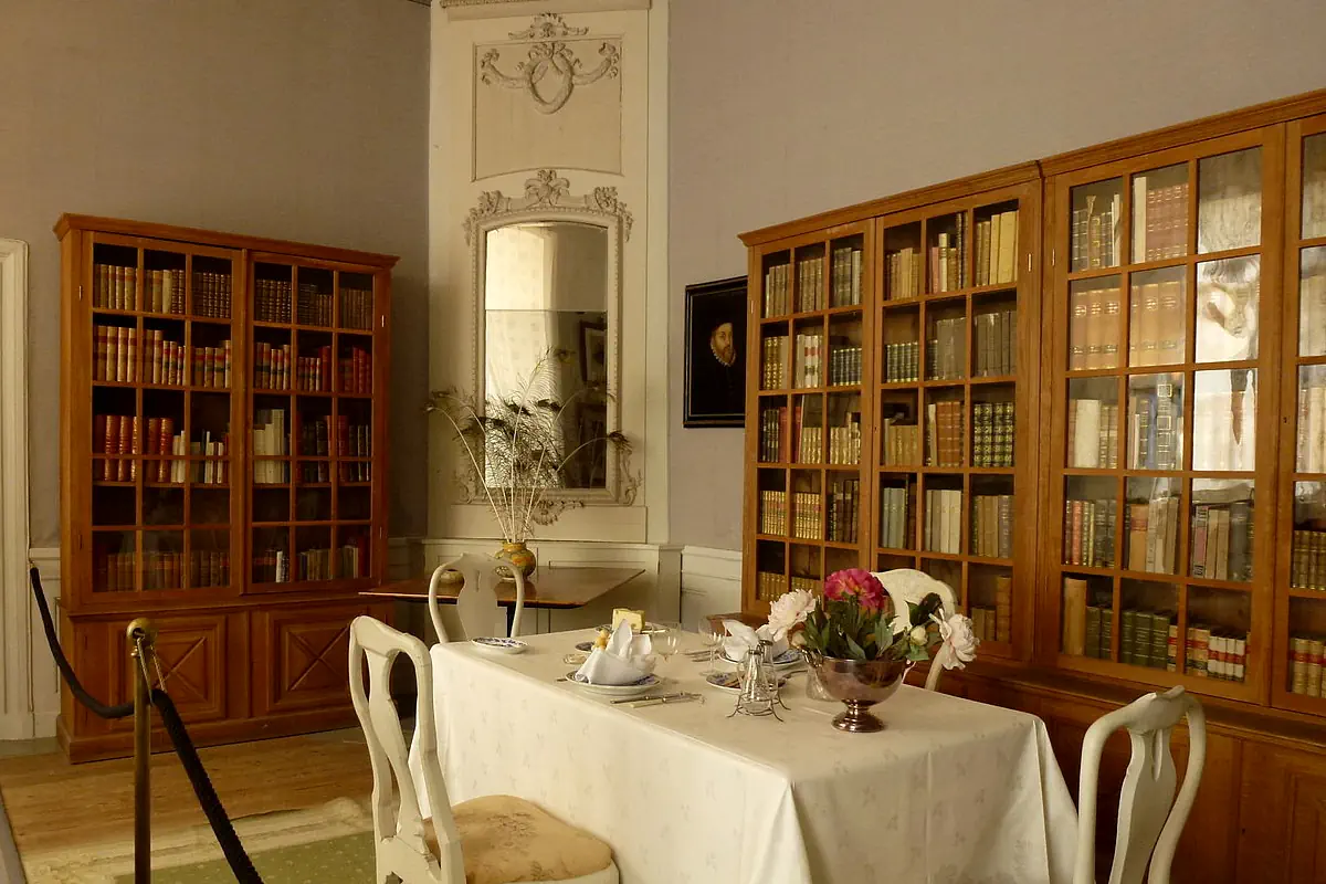 The breakfast room at Tyresö Castle in the year 2013.