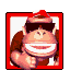 A mugshot of Funky Kong from the character selection menu in the 2003 Diddy Kong Pilot.