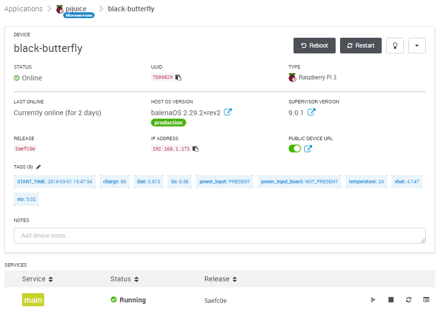 balenaCloud PiJuice