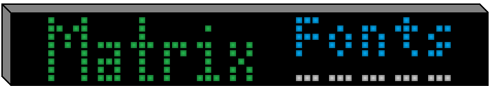 MatrixChunky8X Font