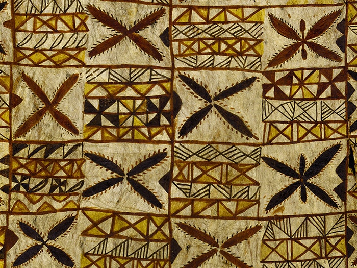 Siapo mamanu (tapa cloth). 1890s. Samoa. Te Papa (FE000825) Siapo mamanu (tapa cloth) 1890s