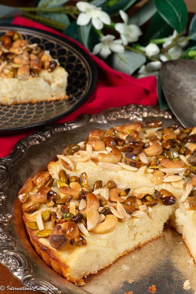 slices of a Syrian nut cake