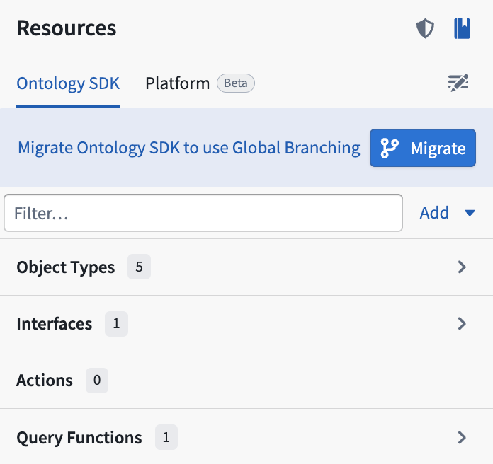 Use VS Code Workspaces or Code Repositories to migrate your repository to a local Ontology SDK.